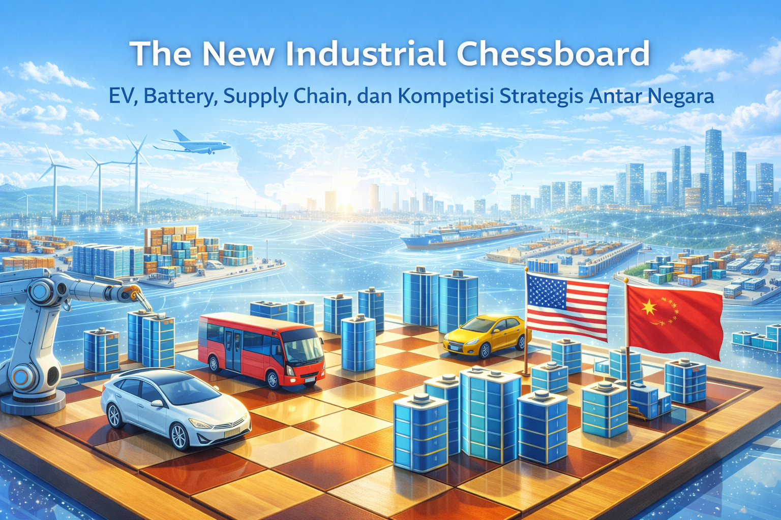 The New Industrial Chessboard, EV, Battery, Supply Chain, dan Kompetisi Strategis Antar Negara