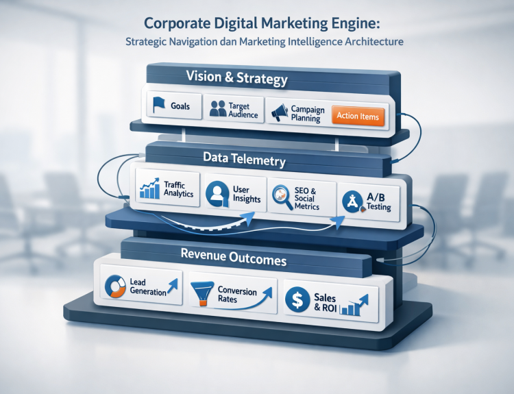 Corporate Digital Marketing Engine Strategic Navigation dan Marketing Intelligence Architecture