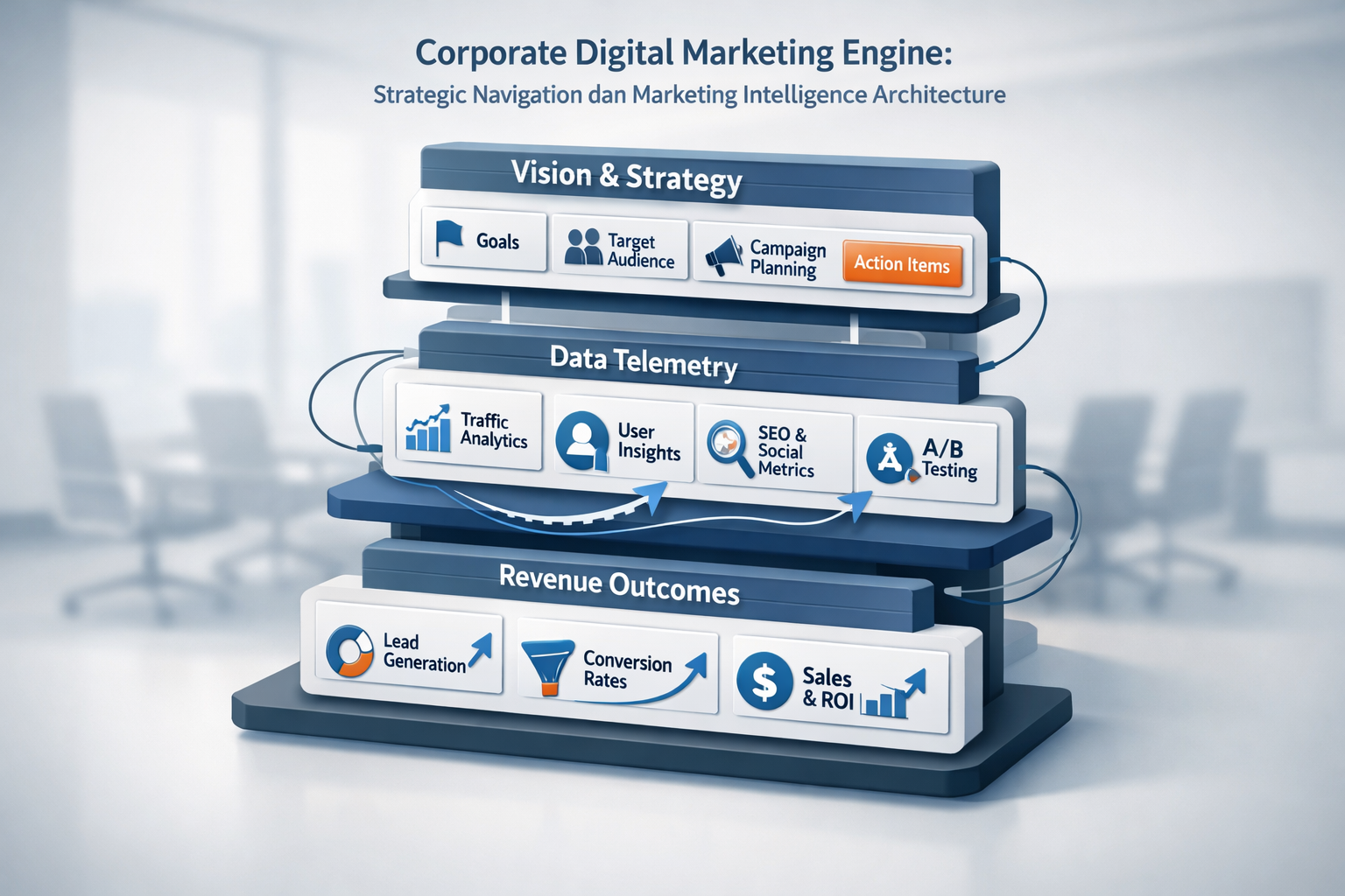 Corporate Digital Marketing Engine Strategic Navigation dan Marketing Intelligence Architecture