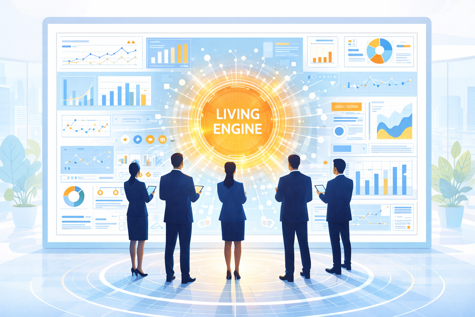 Digital Dynamic Dashboard sebagai Mesin Penggerak Manajemen Modern, Dari Fondasi Manajemen ke Living Management Engine