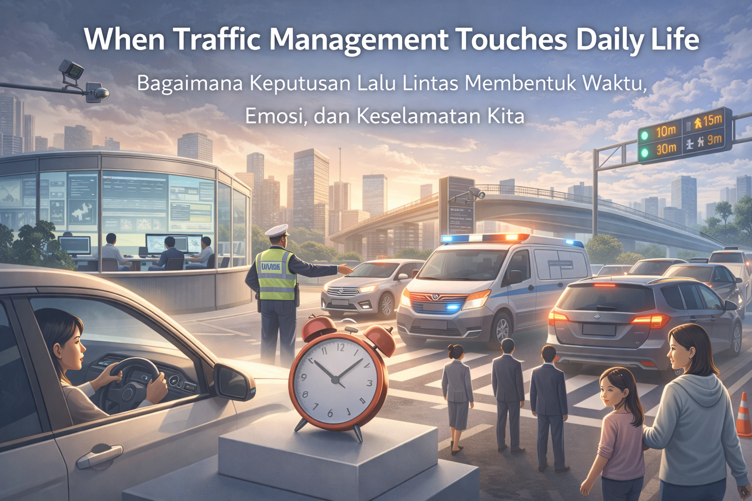 When Traffic Management Touches Daily Life, Bagaimana Keputusan Lalu Lintas Membentuk Waktu, Emosi, dan Keselamatan Kita