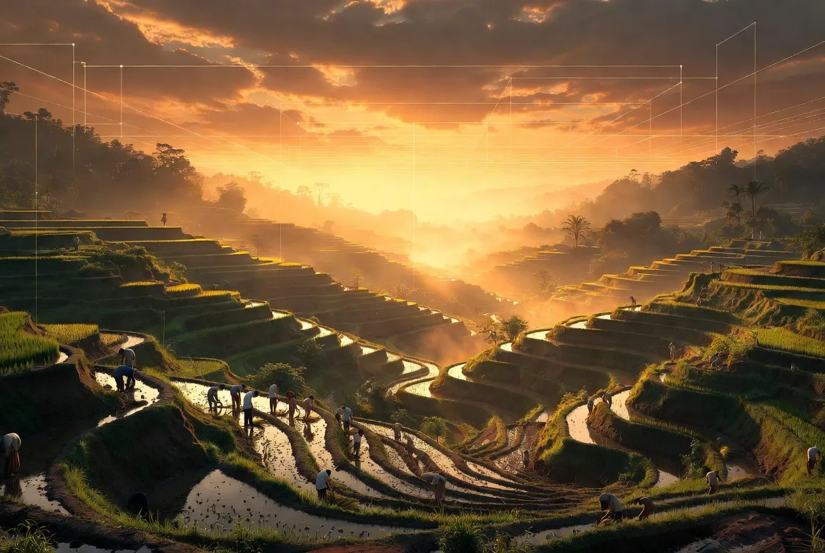 **Berikut saran Feature Image + gambar pendukung untuk artikel:** **"MEMBANGUN KOMPETENSI BANGSA: Ketika Budaya Kerja Menjadi Fondasi Daya Saing Nasional"** Semua rekomendasi difokuskan pada **landscape orientation** (wide, cinematic, resolusi tinggi 4K+), dengan perpaduan antara elemen Indonesia yang kuat + vibe futuristik/professional untuk mencerminkan tema budaya kerja, kompetensi nasional, dan daya saing. ### 1. **Feature Image (Hero Image – Utama)** **Rekomendasi utama:** Wide cinematic landscape Indonesia dengan simbol transformasi budaya menjadi kekuatan modern. Gambar menampilkan **pegunungan/sawah terasering Indonesia** yang indah, dengan jalan/jembatan modern melintasi, orang-orang (siluet) bekerja bersama (gotong royong) tapi dengan elemen data, grafik naik, dan cahaya masa depan. Suasana golden hour atau sunrise untuk kesan harapan dan kemajuan. **Prompt AI siap pakai (Grok Imagine / Flux):** "epic cinematic wide landscape of Indonesia at golden hour sunrise, lush green rice terraces and mountains, modern highway and infrastructure blending with traditional elements, diverse Indonesian people working together in harmony with futuristic digital data overlay, rising graphs, light beams symbolizing national competence and competitiveness, highly detailed, photorealistic, inspirational, 8k --ar 16:9" ### 2. **Gambar Pendukung per Chapter (8–10 gambar total direkomendasikan)** **Executive Summary / Pendahuluan** - Aerial wide landscape Indonesia yang luas (archipelago view atau Pulau Jawa dengan kota + alam). **Prompt AI:** "aerial cinematic ultra-wide shot of Indonesian archipelago at sunrise, mix of modern cities, rice fields, mountains and sea, symbolizing national potential and unity, dramatic golden light" **Chapter 1: Dari Identitas Budaya menuju Kompetensi Nasional** - Wide shot sawah terasering Bali/Lombok dengan orang petani bekerja gotong royong, tapi dengan overlay elemen modern (grafik, network). Contoh visual landscape Indonesia yang kuat: **Chapter 2: Pelajaran Barat (Keberanian Bicara Jujur & Meritokrasi)** - Modern business district landscape (bisa Singapore-style atau Jakarta futuristik) dengan orang sedang meeting terbuka, grafik naik. **Prompt AI:** "wide cinematic shot of modern corporate district in Southeast Asia at blue hour, professionals in meeting with transparent data charts, tall buildings and green spaces, symbolizing performance-based culture" **Chapter 3: Pelajaran Eropa Kontinental (Standar & Ketelitian)** - Wide landscape pabrik/manufaktur modern yang sangat rapi (gaya Jerman) di tengah alam Indonesia, atau infrastruktur presisi. **Prompt AI:** "cinematic wide landscape of high-precision modern factory complex surrounded by Indonesian nature, clean organized industrial area, symbolizing quality standards and institutional excellence" **Chapter 4: Pelajaran Timur Tengah (Visi Besar & Relasional)** - Dramatic wide shot Dubai-style futuristic city development (bisa diadaptasi dengan elemen Indonesia), construction + vision besar. **Prompt AI:** "epic wide landscape of massive futuristic city development in desert-to-green transformation like Dubai, but with Indonesian cultural elements, cranes and modern architecture at sunset, symbolizing bold national vision" **Chapter 5: Pelajaran Asia Timur (Disiplin Kolektif & Kaizen)** - Wide landscape Tokyo/Seoul style city + factory dengan elemen disiplin (orang berbaris rapi atau proses produksi), dikombinasikan dengan nuansa Indonesia. **Prompt AI:** "cinematic wide shot of disciplined modern industrial landscape at sunrise, workers in synchronized motion, clean high-tech factories blending with green environment, symbolizing long-term quality obsession" **Chapter 6: Indonesia – Mengubah Modal Budaya** - Inspirational group of diverse Indonesian people (various ages, professions) standing together on a hill overlooking vast landscape, with light rays and upward arrow graphics. **Prompt AI:** "inspirational cinematic wide landscape, diverse Indonesian people of different professions standing united on a hill overlooking beautiful rice fields and mountains at sunrise, subtle rising graph and light beams, symbolizing national competence building, emotional and powerful" **Tabel / Data Section** - Abstract wide landscape dengan digital dashboard overlay (GII ranking, graphs, etc.) di atas pemandangan Indonesia. **Prompt AI:** "wide futuristic landscape of Indonesia with transparent holographic data visualizations, innovation index charts, and growth graphs floating above rice fields and cities, professional tech style" **Kesimpulan / Penutup** - Powerful wide landscape jalan menuju masa depan (jalan tol atau path through mountains) dengan cahaya terang di ujung, simbol perjalanan kompetensi bangsa. ### Tips Umum Implementasi - **Tone keseluruhan**: Inspirational, hopeful, professional, blend between traditional Indonesian beauty + modern/futuristic elements. - **Warna dominan**: Hijau-emas (alam & harapan), biru (kepercayaan & profesionalisme), warm golden hour lighting. - **Jumlah ideal**: 1 Feature Image + 1 gambar per chapter utama + 1–2 untuk tabel/data. - **Sumber**: Generate dengan AI (Grok Imagine sangat cocok) atau stock photo high-res dengan keyword “Indonesian landscape rice terrace”, “futuristic national development”, “Asian business culture”. Mau saya buatkan **prompt lengkap untuk semua gambar** sekaligus, atau generate beberapa gambar langsung di sini dengan Grok Imagine sesuai tema tertentu? Silakan beri tahu chapter mana yang ingin diprioritaskan!