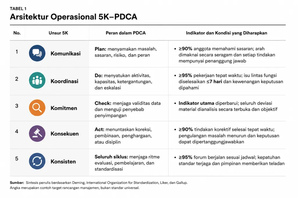 Arsitektur Operasional 5L-PDCA