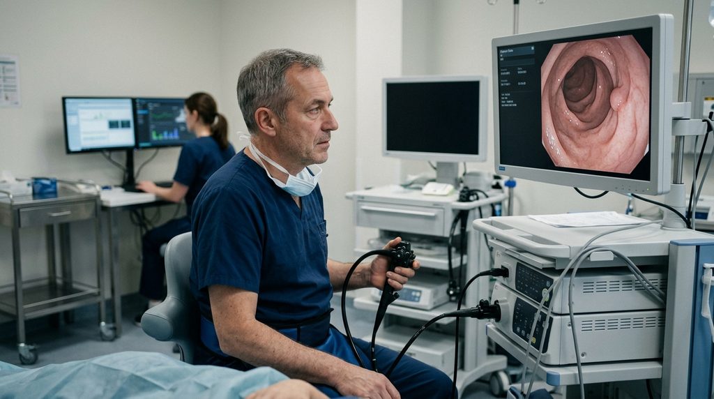Kolonoskopi adalah pemeriksaan usus besar untuk mendeteksi adenoma, yaitu lesi prakanker. Ukuran kualitasnya adalah adenoma detection rate (ADR): seberapa sering dokter berhasil menemukan adenoma. AI pendeteksi polip dirancang untuk membantu dokter melihat lesi yang mungkin terlewat.
Empat pusat endoskopi di Polandia yang ikut uji klinis ACCEPT mulai memakai AI secara rutin pada akhir 2021. Setelah itu, sebagian pemeriksaan dilakukan dengan AI dan sebagian tanpa AI. Para peneliti lalu membandingkan kinerja dokter saat bekerja tanpa AI, tiga bulan sebelum dan tiga bulan sesudah AI diperkenalkan.